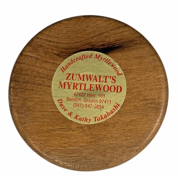 Zumwalts Myrtlewood Heceta Head Lighthouse by Patty Handcrafted Oregon Wood 2.5" - Picture 3 of 6